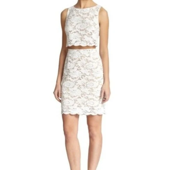 Bailey 44 White Lace Desert Moon Dress - size 4 - Picture 12 of 12